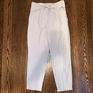 🔥SALE🔥 High Waisted Tie Front Ankle Pant